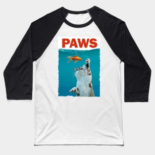 Cat Paws vintage poster claws old movie Baseball T-Shirt